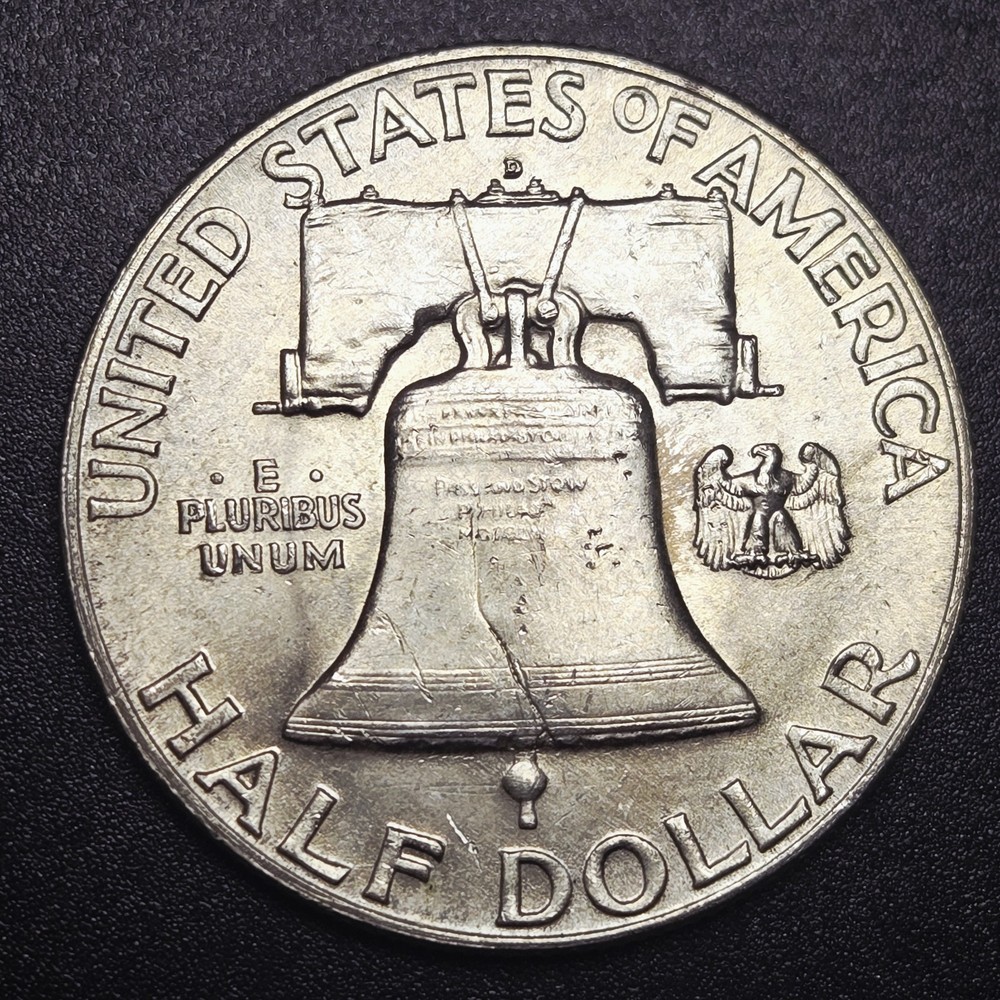 1949-D Franklin Half Dollar 90% Silver