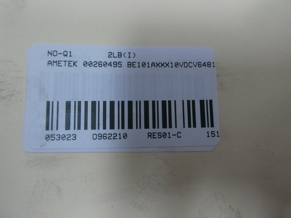 Ametek BE101AXXX10VDCV6481 Dixson Bargraph Panel Meter