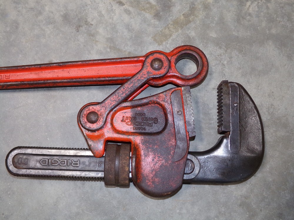 RIDGID Super Eight Compound Leverage Pipe Wrench S8-A 31390 8"