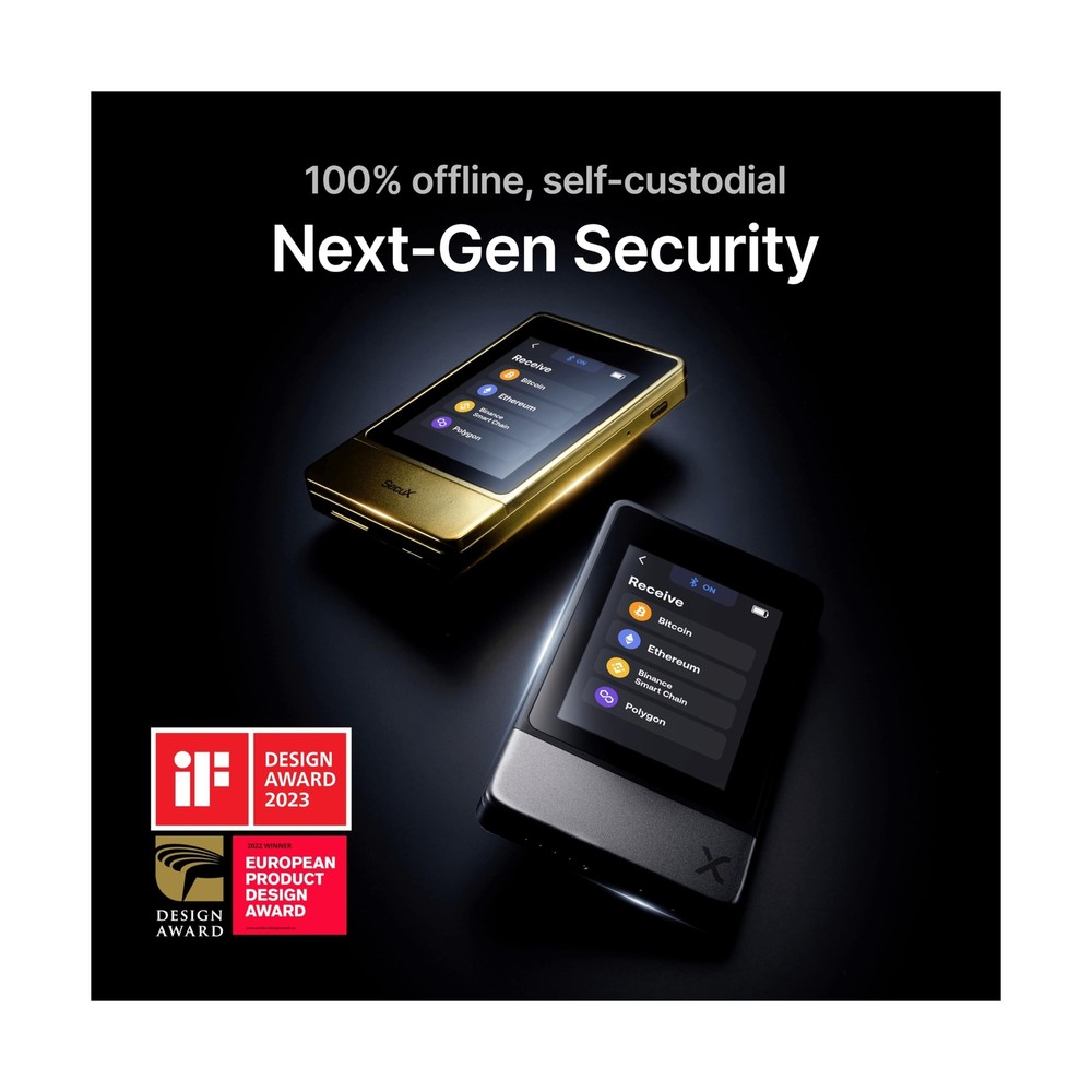 SecuX Neo X - Crypto Wallet w/Intuitive Touchscreen, Bluetooth & USB-C, Manag...