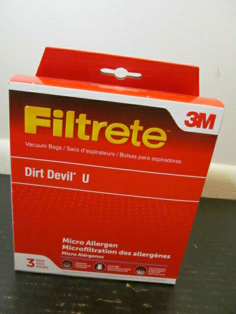 Filtrete Dirt Devil U Micro Allergen Vacuum Bags 3-Pack