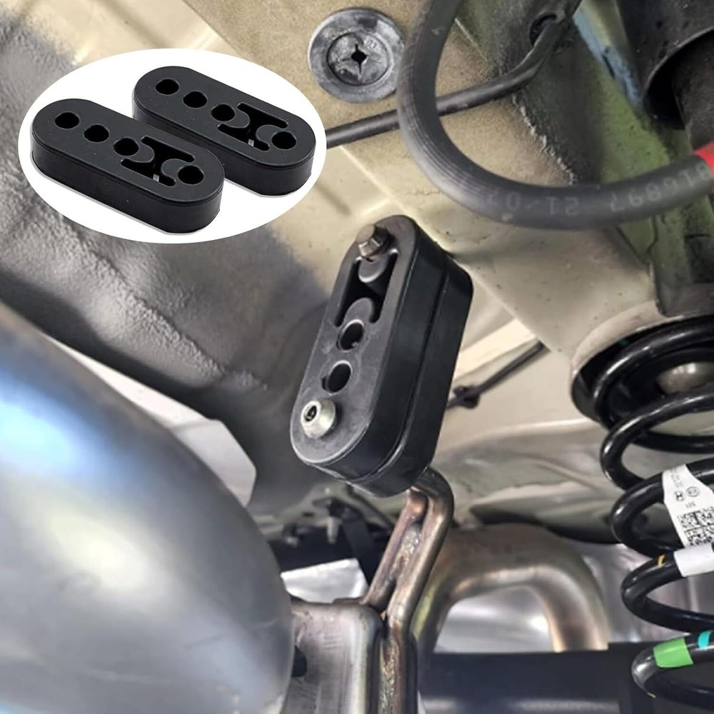 4Pc Performance Polyurethane Rubber Exhaust Hangers Adjustable Muffler Universal