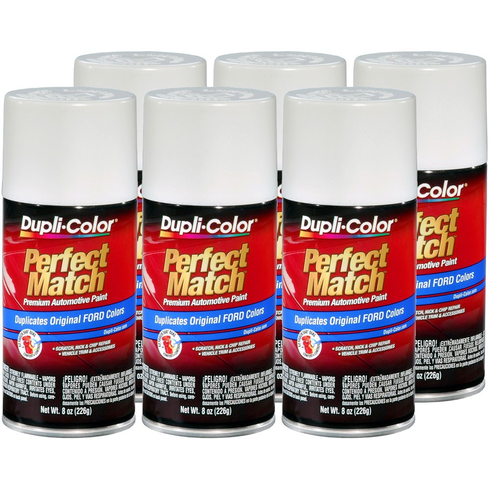 Duplicolor BFM0335 (6-Pack), Aerosol Paint for Ford WT, Performance White