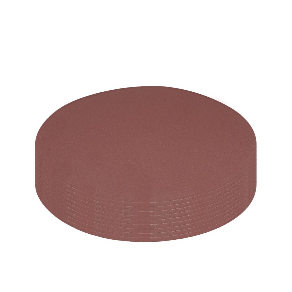 10Pcs 7" Hook and Loop Sanding Disc 400 Grits Flocking Sandpaper Brown