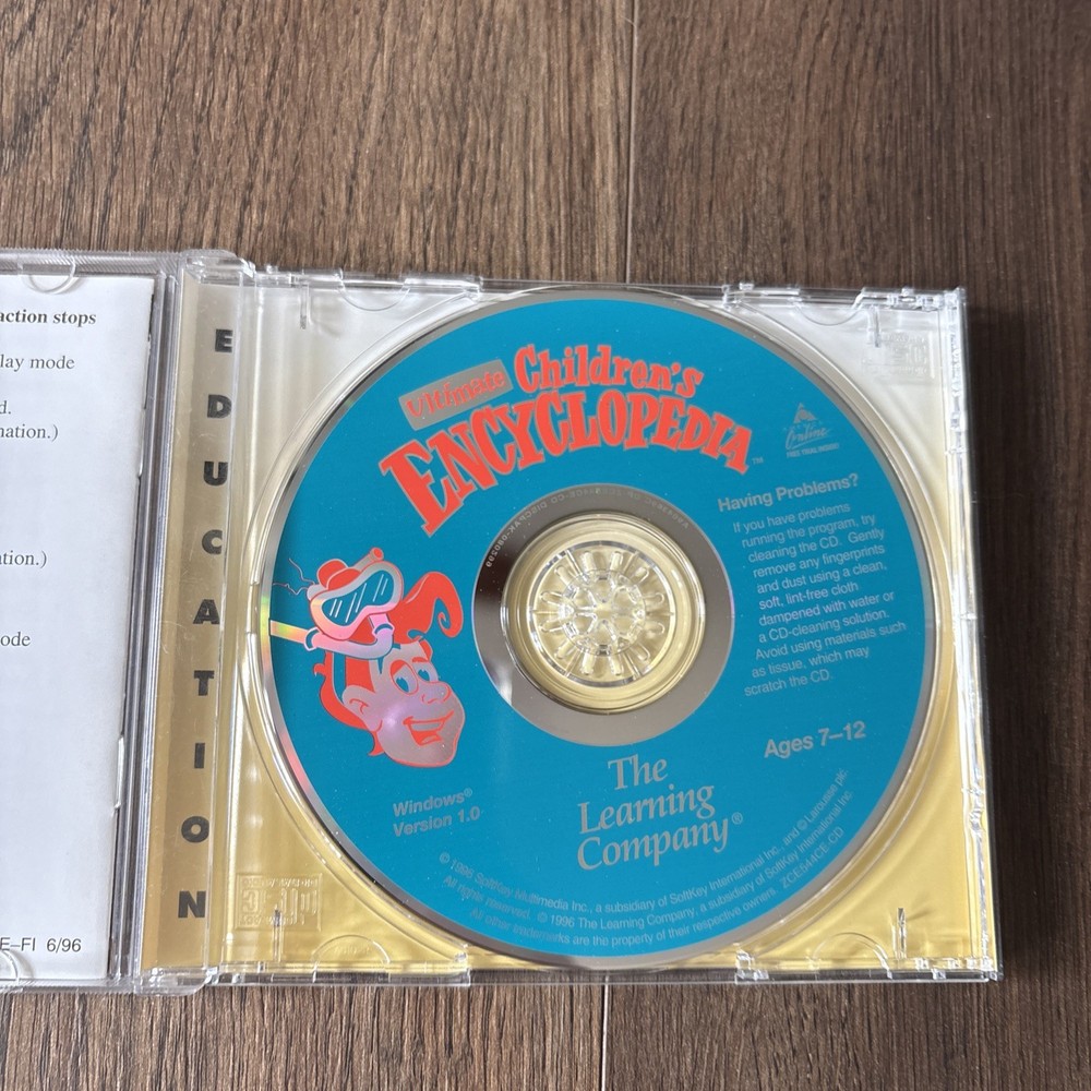 The Learning Company Ultimate Children’s Encyclopedia Cd