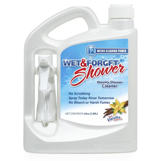 Wet & Forget Shower Cleaner Spray Multi-Surface Weekly Application Requires No S