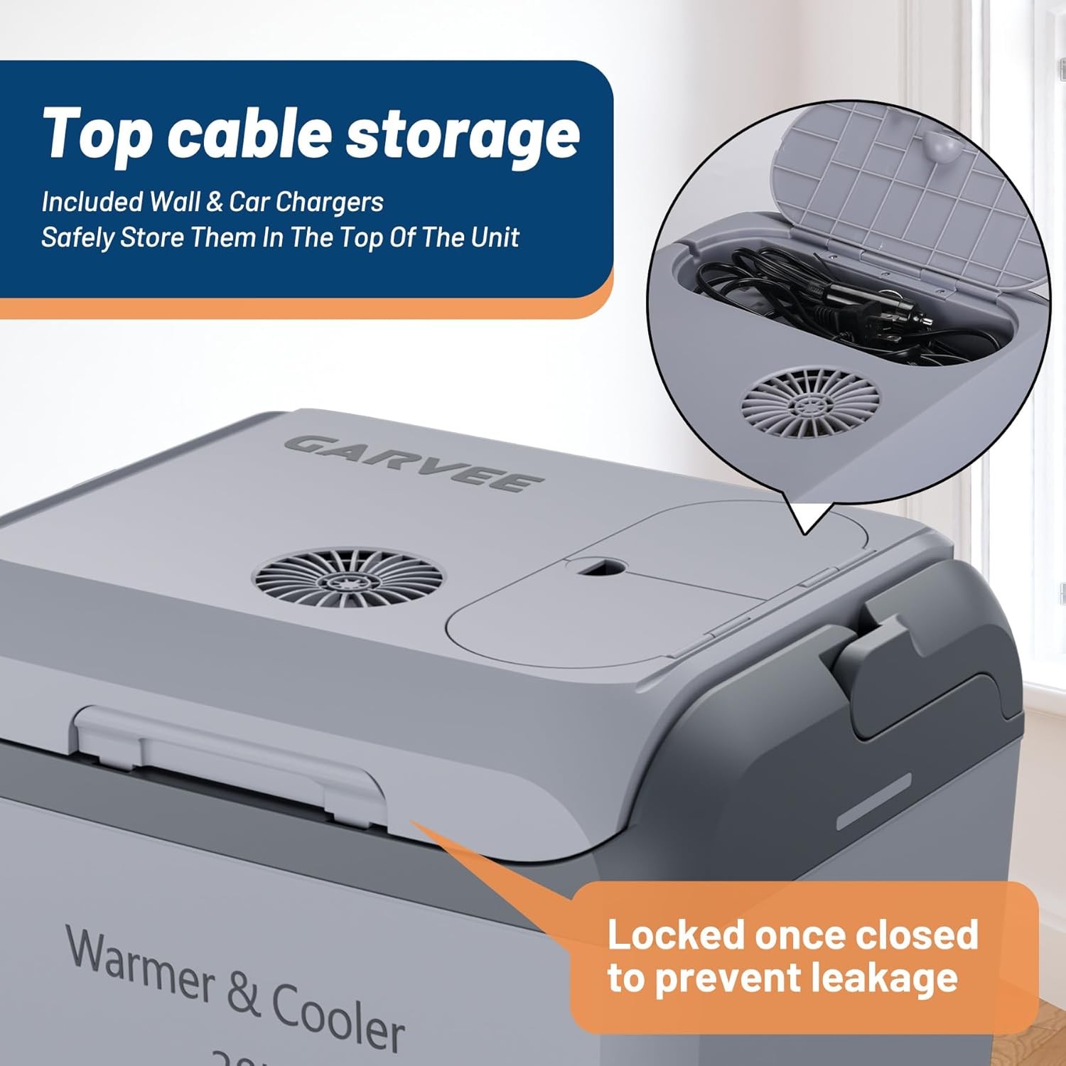 32QT Electric Cooler & Warmer Portable Car Refrigerator 12V Car Cooler