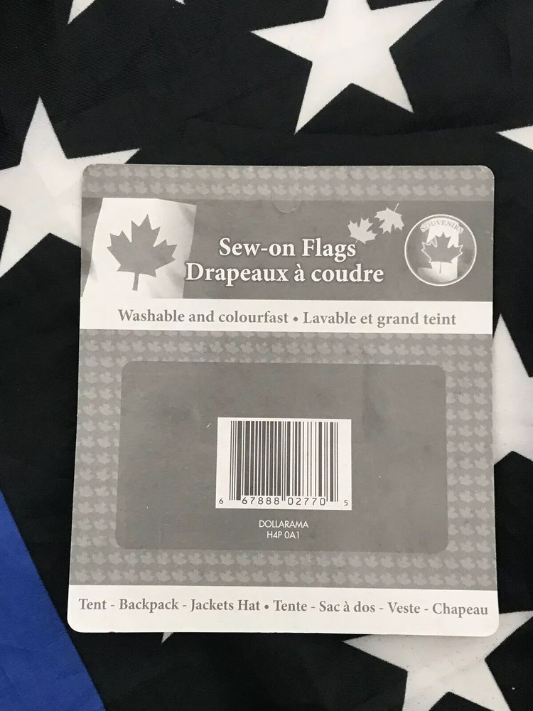 Canadian Maple Leaf Flag Tactical Sew-on Patch Set (2) Canada