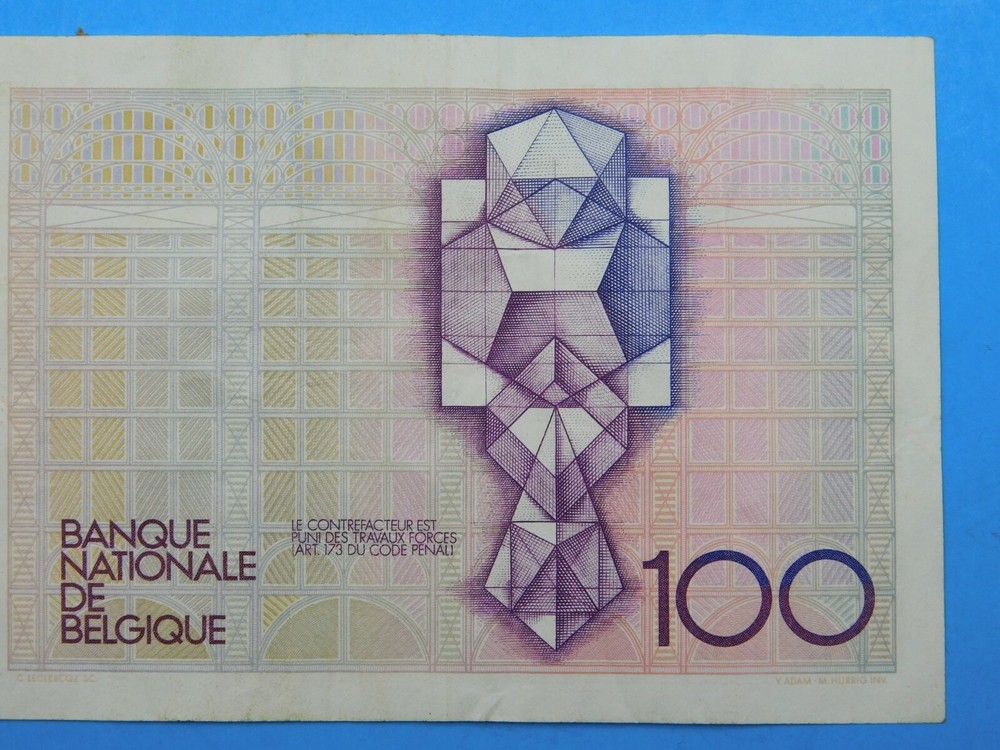 1978 Belgium 100 Franc Currency Note