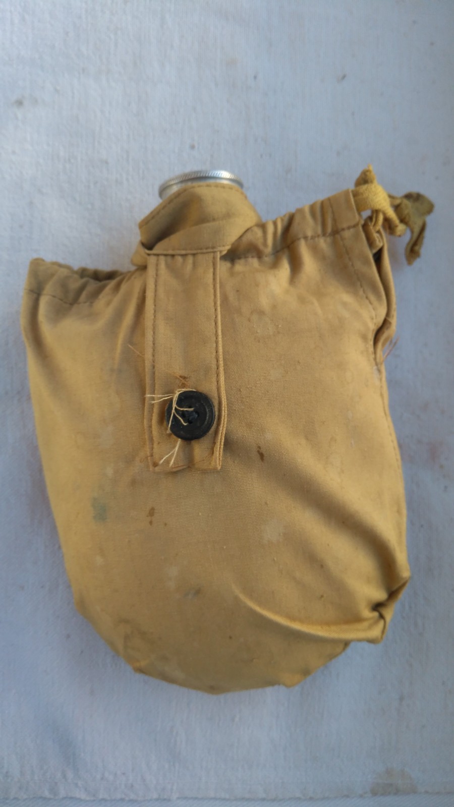 WW2 Red Army Aluminum Water Flask Canteen Stamp 1938 Красный Выборжец