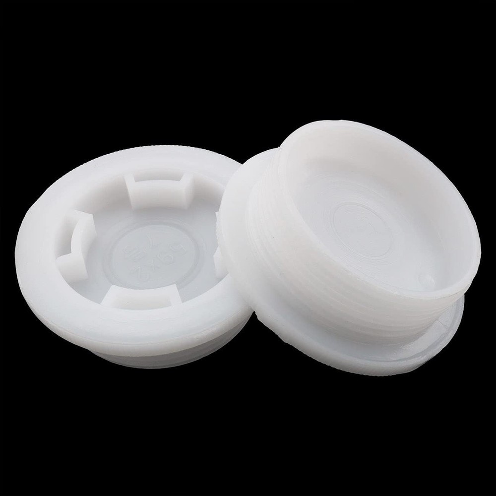 4pcs 2" Bung Cap Fine Thread Poly Buttress Drum for 55 Gallon White