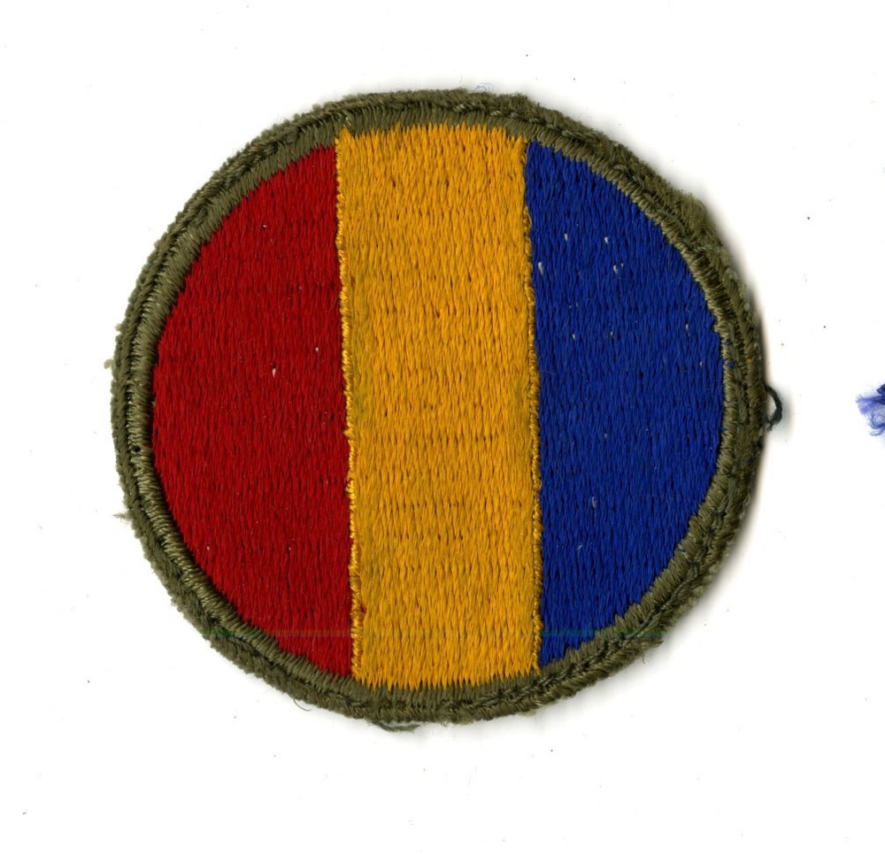 Replacement and Schools Command White Back Patch WWII Original