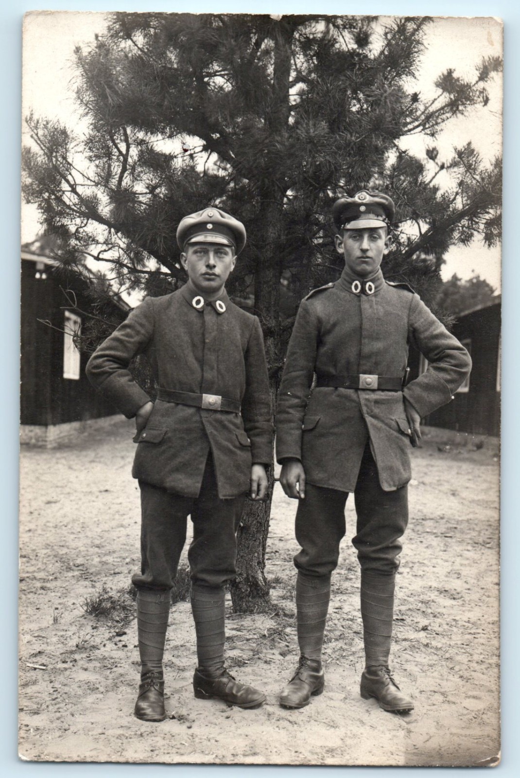 Post WWI German Freikorps Soldiers RPPC Real Photo Postcard