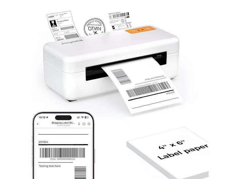 Joysea Bluetooth Shipping Label Printer, E41 Pro 4x6 Wireless Thermal Printer...