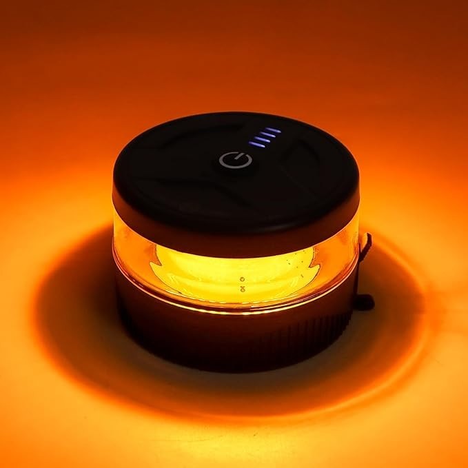 Magnetic Wireless Beacon LED Strobe Light USB-C Rechargeable Warning IP67