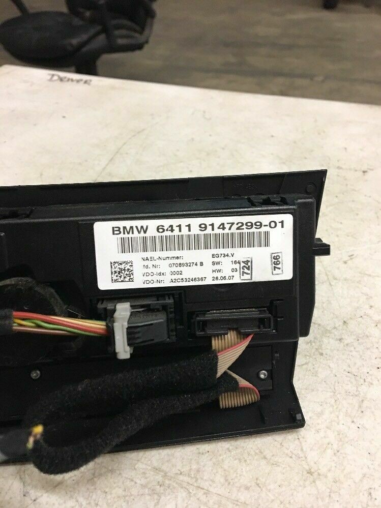 BMW 328i 2007 AC HEATER CLIMATE CONTROL SWITCH PANEL KNOB OEM