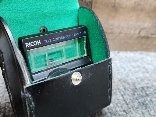 Ricoh Tele Conversion Lens TC 9 w/ Case Retro Camera Setup
