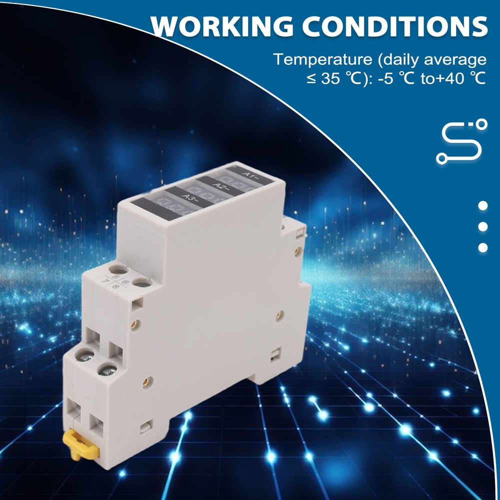 3 Phase Amp Meter for DIN Rail Mounting, Modular Current Meter