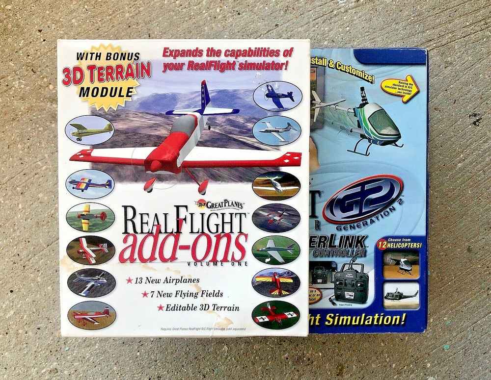 Great Planes RealFlight Simulator Generation 2 & Add-Ons Volume 1 ~ Seldom Used