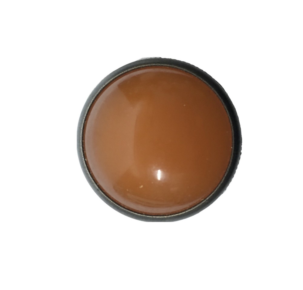 1" Screw On Lens Light Indicator Panel Mount / Dialco? Amber Orange