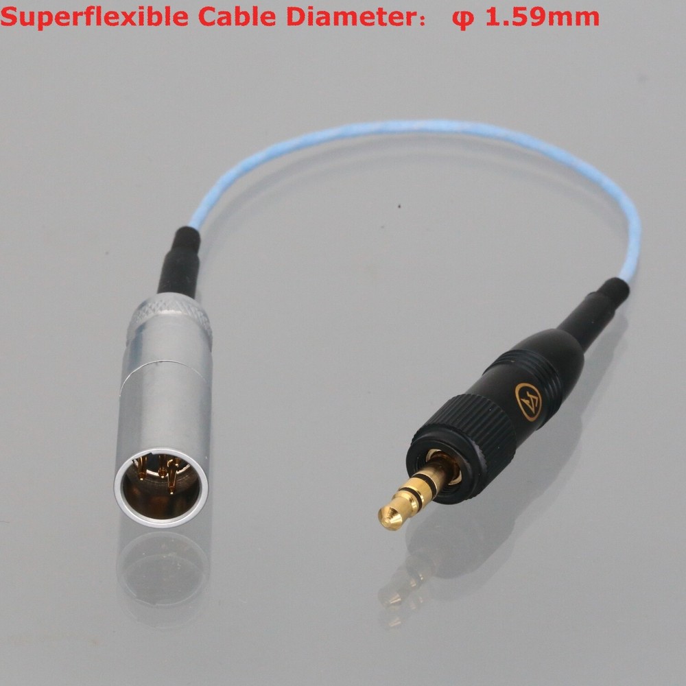 Mini-XLR TA4M 4P Male to Push-Pull 3.5mm Stereo Plug Cable Transmitter Bodypack