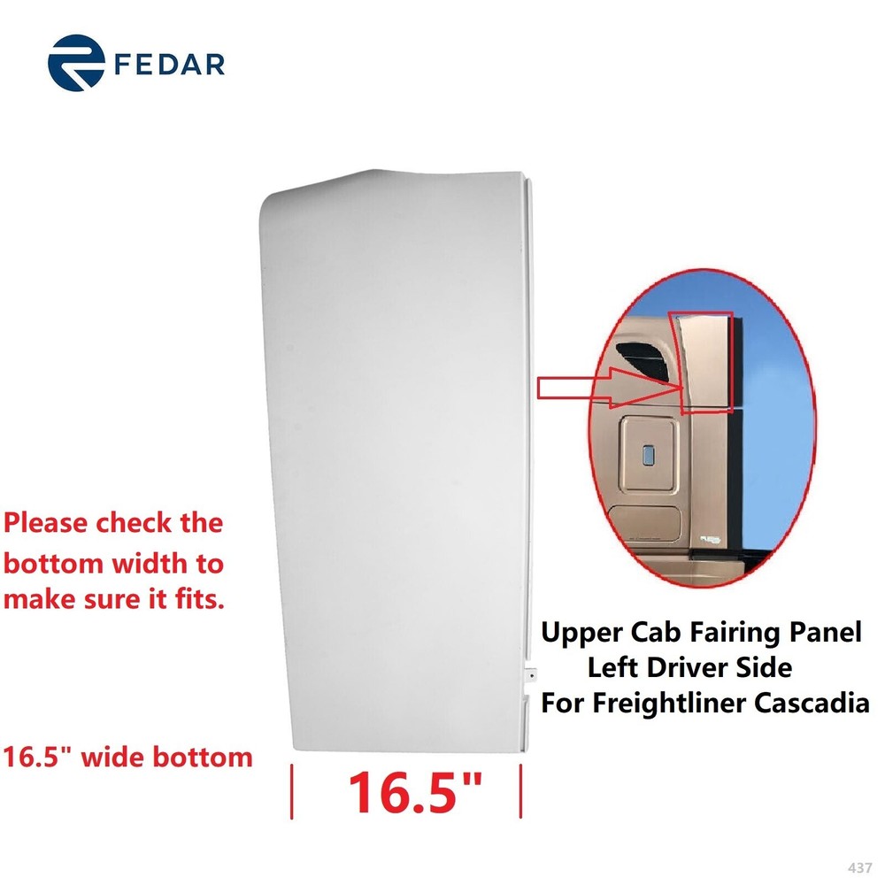 Upper Sleeper Fairing Panel Fit Freightliner Cascadia 08-20 Left Driver Side