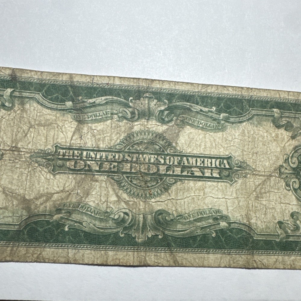 US 1923 $1 Silver Certificate One Dollar Bill Blue Seal Large Note