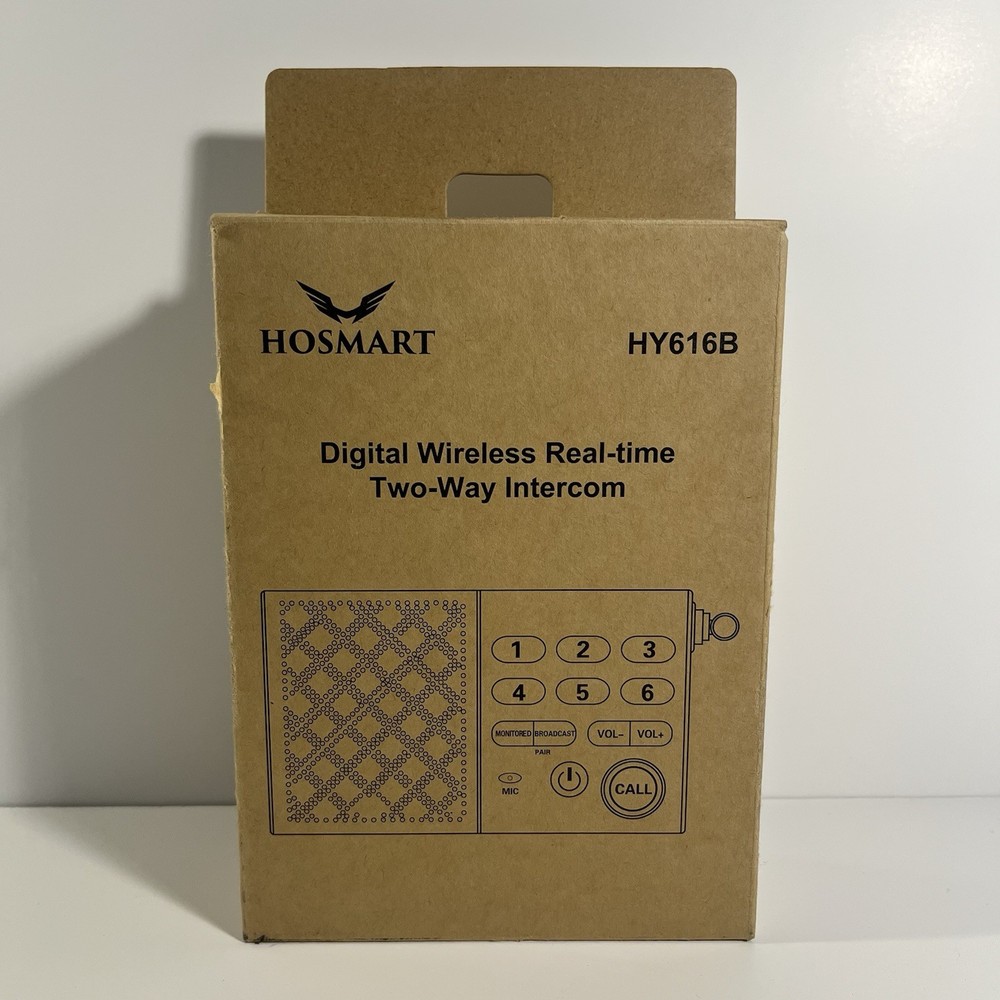 Hosmart HY616B Full Digital Wireless Real-time Two-Way Intercom System