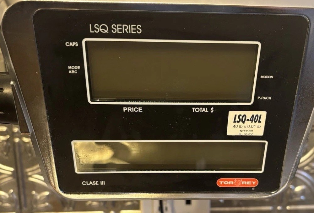 Tor-rey LSQ-40L 40 lb. Price Computing Scale Fold Down Display *AS IS UNTESTED
