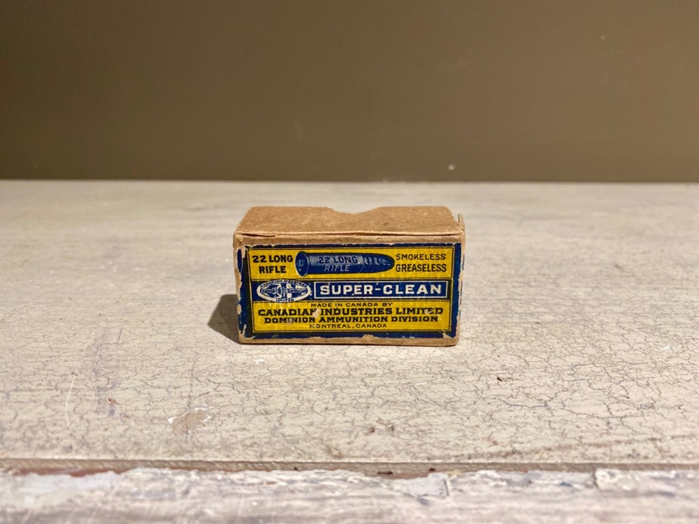 1930s CIL Super-Clean .22 Long Rifle Empty Ammo Box