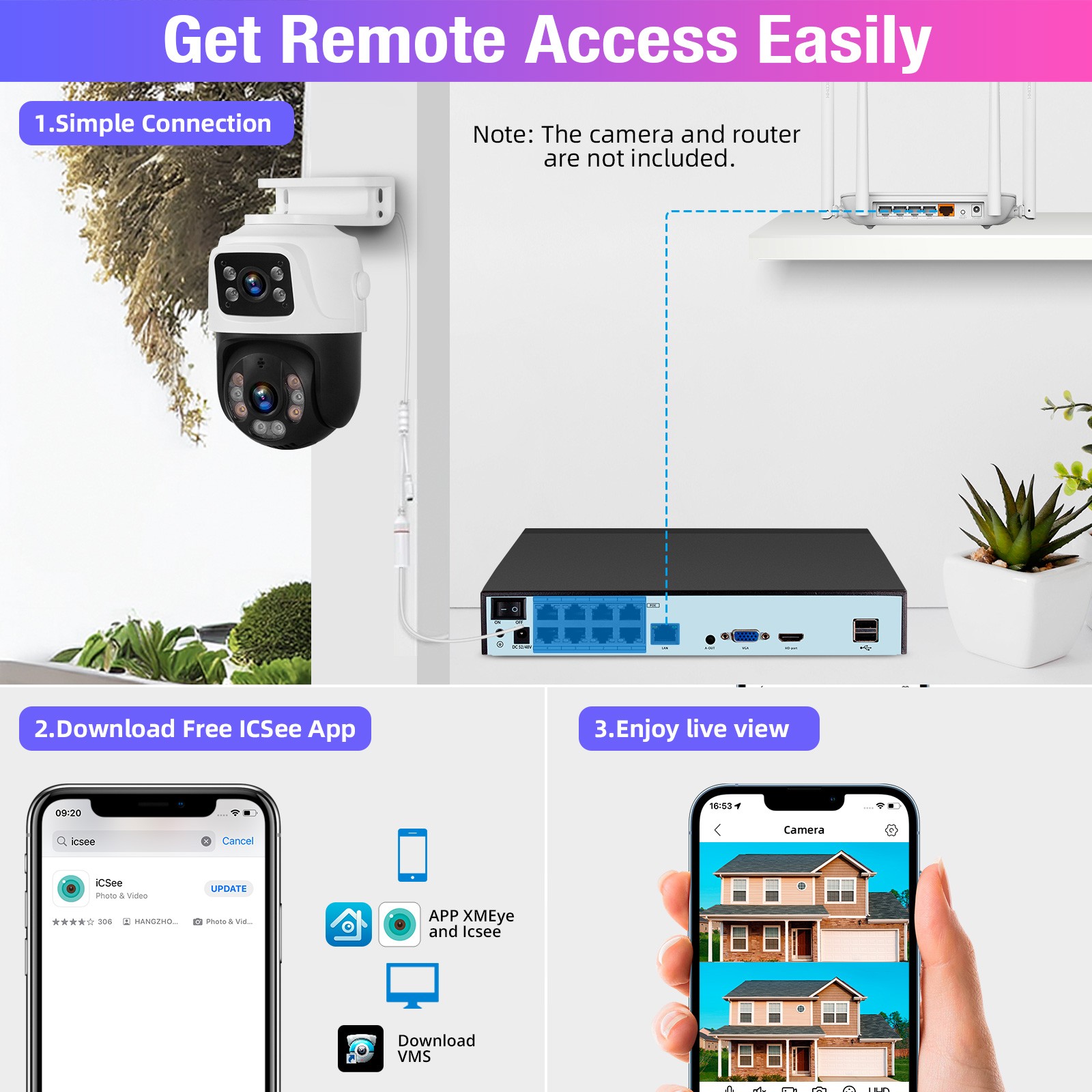 4K 8MP POE NVR IP Network Video Recorder H.265+ 1TB for Smart Security System