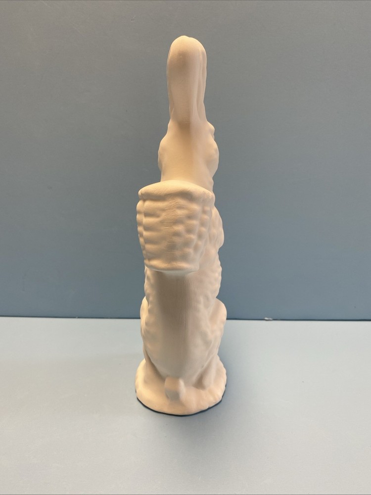 Ceramic Bisque Chocolate Rabbit Easter Bunny Ready to Paint