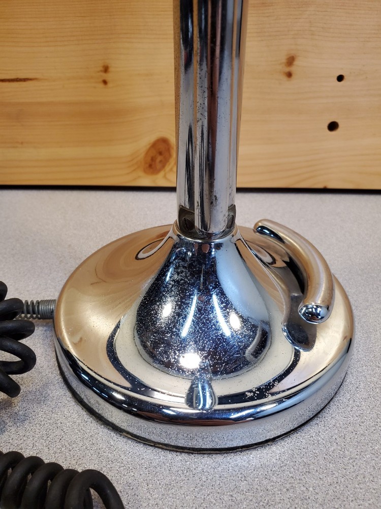 Vintage Astatic Silver Eagle Lollipop Microphone Mic, CB Ham Desktop, Untested