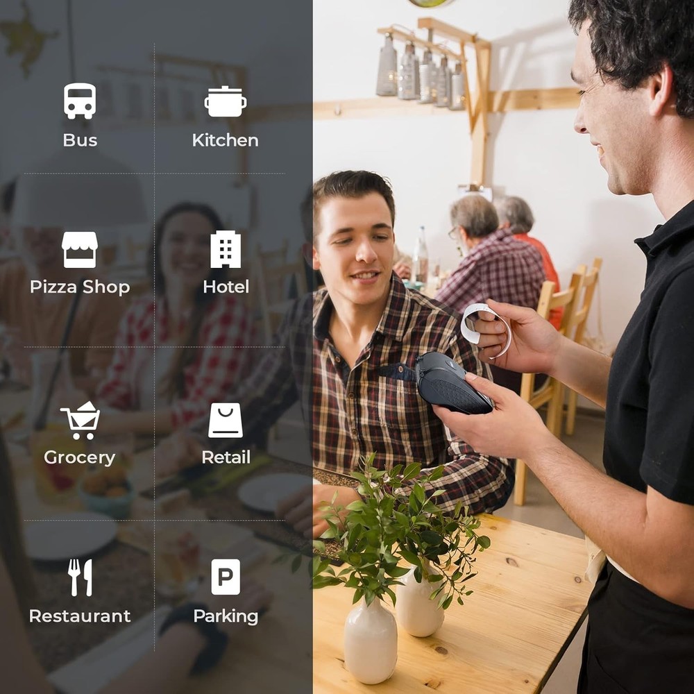 Wireless Thermal Printer, Portable 58mm Bluetooth Receipt