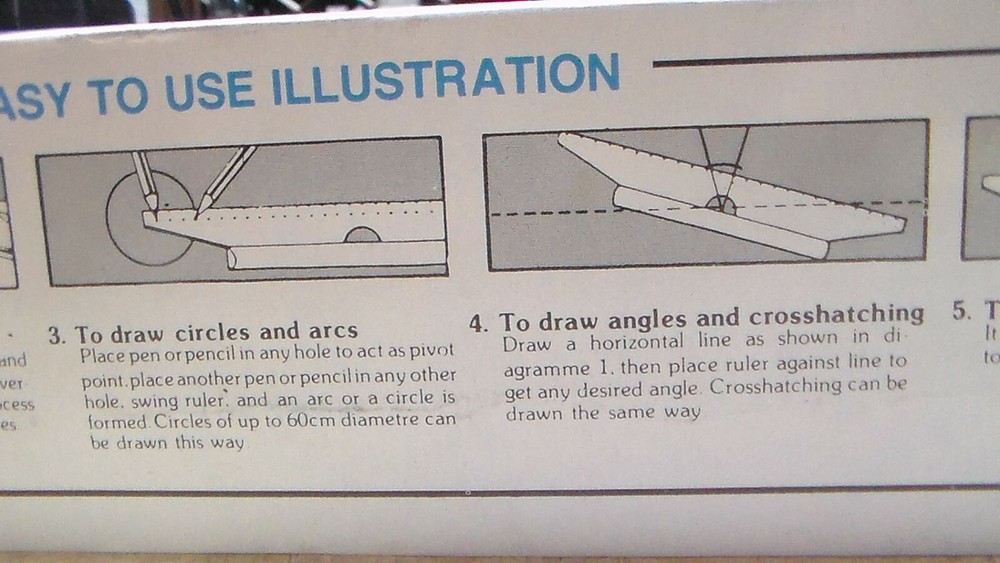 Rolling Ruler S-1935 Horizontal & Vertical Parallel Lines, Circles, Arcs, Angles