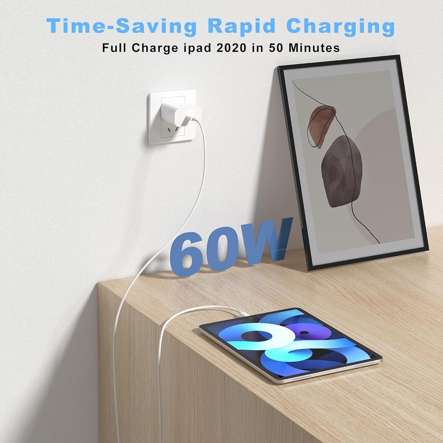 PD 60W USB C to Type C Fast Charger Cord Lot For iPhone Air 17 16 15 Pro Samsung