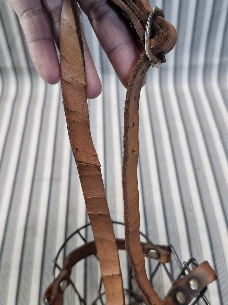 Vintage Dog Muzzle / Training Mask Cage