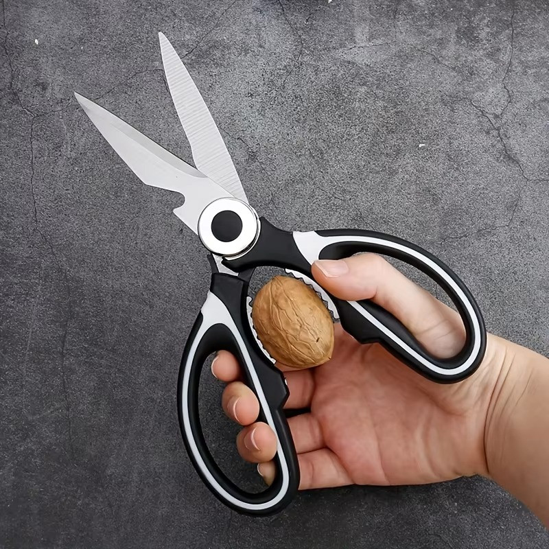 Multifunctional kitchen scissors Household fish cutting meat scissors Stainless