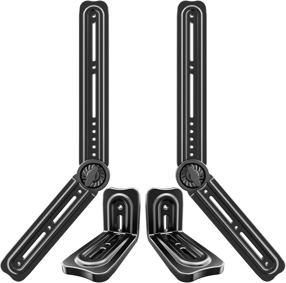 Universal Soundbar Mount Bracket with U-Shaped Padding: Secure & Adjustable