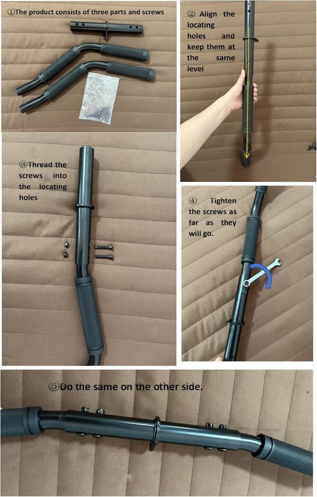 Cable Machine Attachments Gym LAT Pull Down Triceps Set