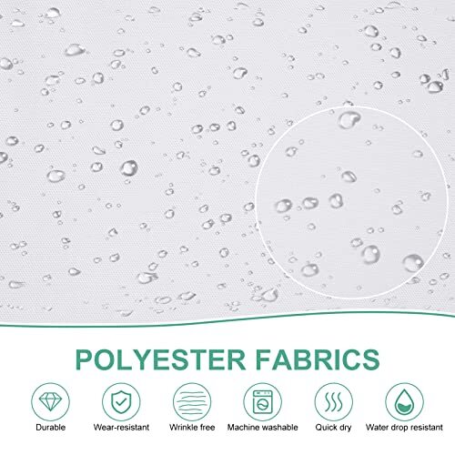 2 Pack 3 Pockets Adjustable Bib Apron Chef Kitchen Cooking Polyester White