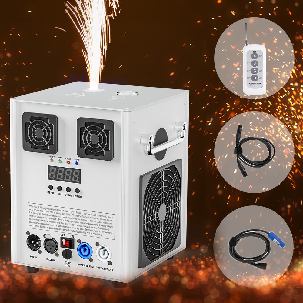 700W Cold Spark Machine DMX Firework Machine Stage Effect Wedding Club Remote US