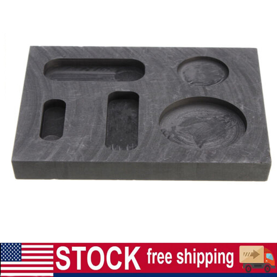 Graphite Ingot Casting Mold Combo Mold for Melting Refining Gold Silver Copper