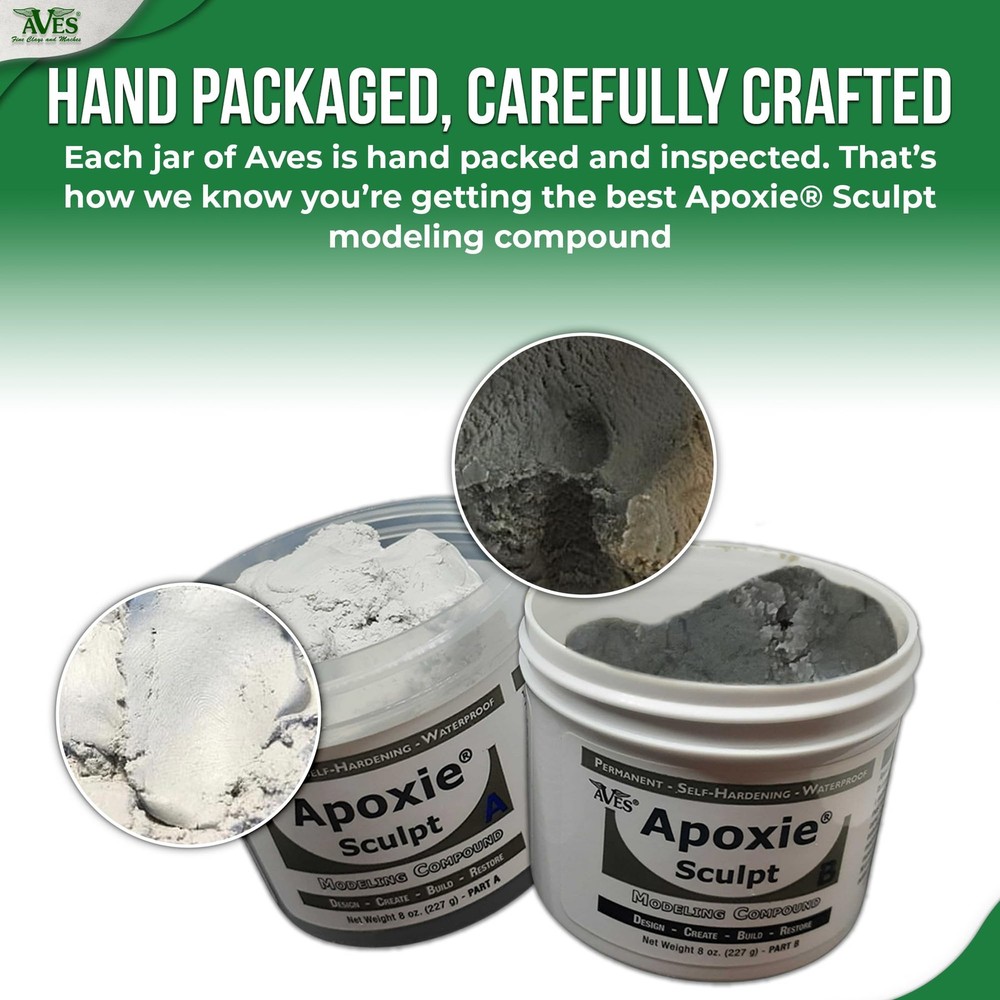 Apoxie Sculpt - 2 Part Modeling Compound (A & B) - 1 White / Stone