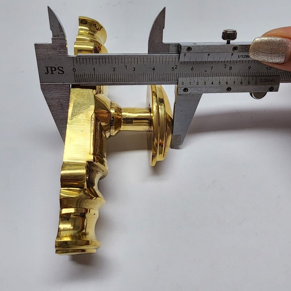 Machine-Made Cremone Espagnolette — Small Oval Knob Version — 110" (2.8 m) Solid