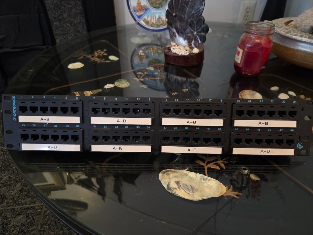 Ortronics Cat5e 48 Port Patch Panel Rack Mount Tech Choice Network