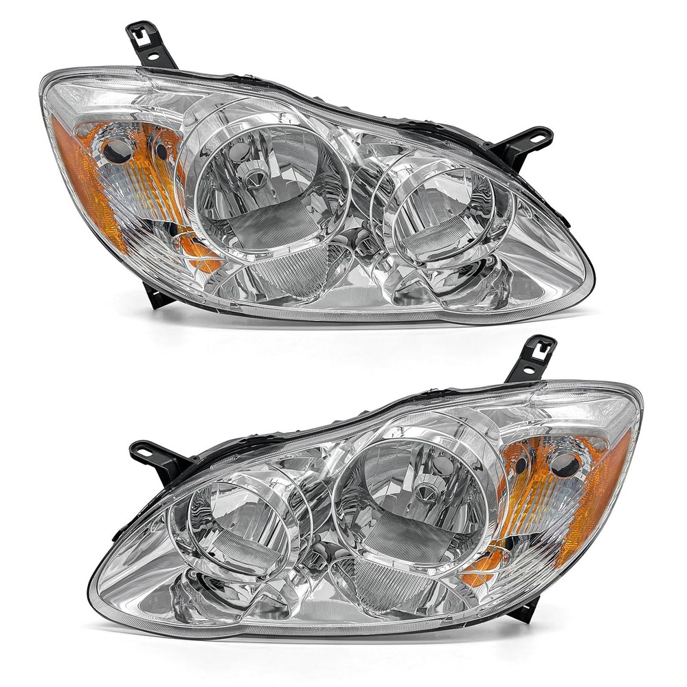 Compatible with 2003 2004 2005 2006 2007 2008 Toyota Corolla Headlight Assemb...