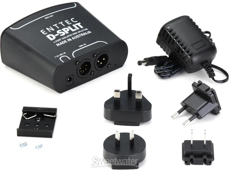 ENTTEC D-Split 4-port Isolated DMX Splitter