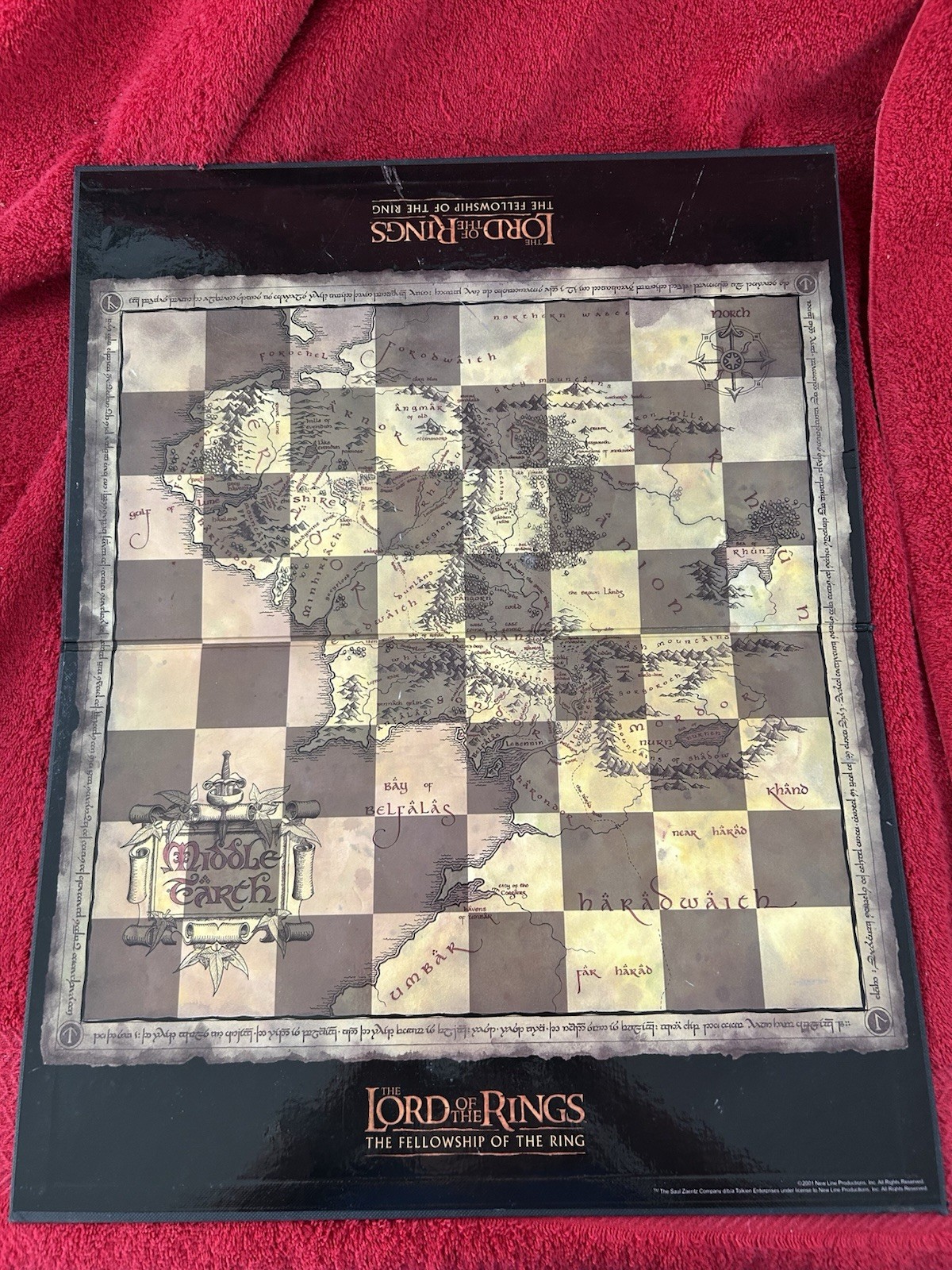 Complete Lord of The Rings Chess Set Game Fellowship Parker Bros LOTR Figures