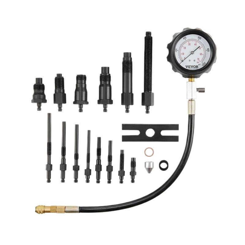 Diesel Engine Compression Tester 18 Pcs Cylinder Pressure Test Tool Kit